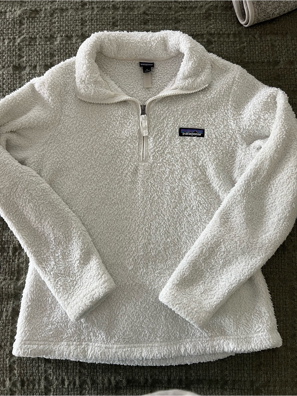 Patagonia Los Gatos 1/4-zip Fleece Pullover Sweater in White